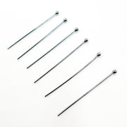 24 Gauge Black Rhodium Sterling Silver Ball 2 Inch Headpin